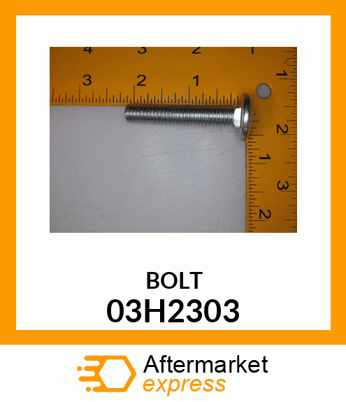 BOLT, ROUND HEAD SHORT SQUARE NECK 03H2303