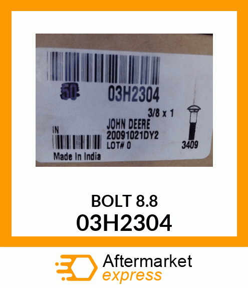 BOLT, ROUND HEAD SHORT SQUARE NECK 03H2304