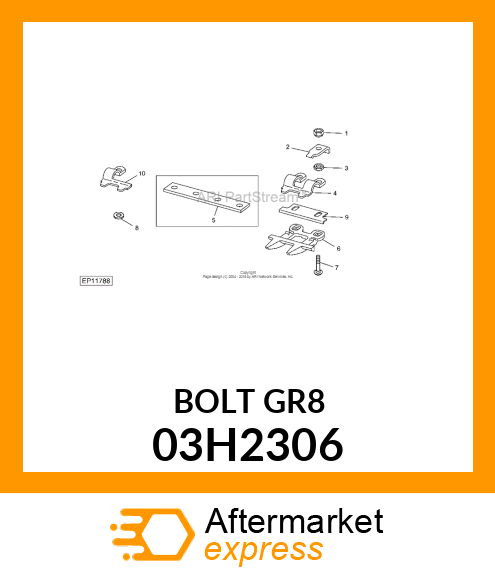 BOLT, ROUND HEAD SQUARE NECK 03H2306