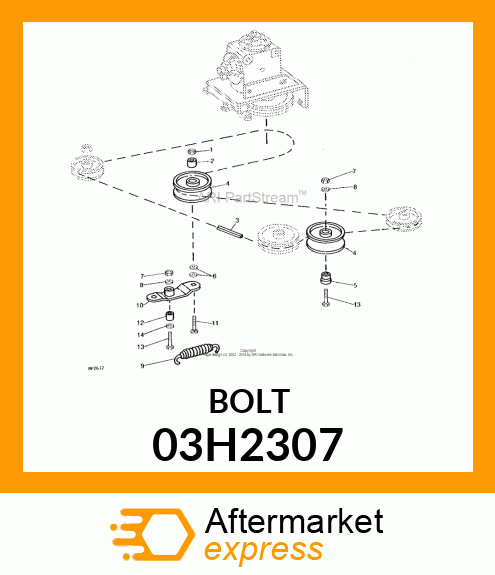 BOLT, ROUND HEAD SHORT SQUARE NECK 03H2307