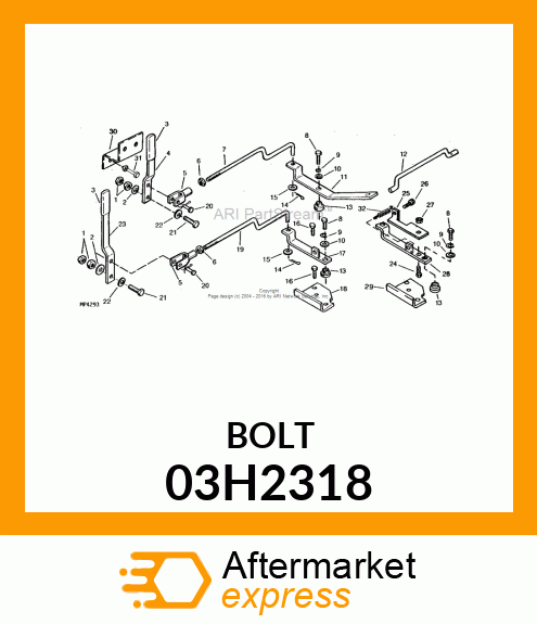 BOLT, ROUND HEAD SQUARE NECK 03H2318