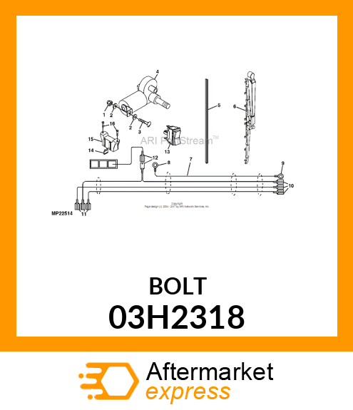 BOLT, ROUND HEAD SQUARE NECK 03H2318