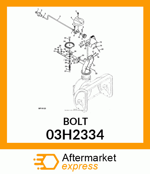 BOLT, ROUND HEAD SQUARE NECK 03H2334