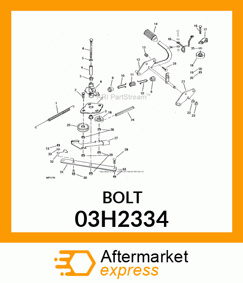 BOLT, ROUND HEAD SQUARE NECK 03H2334