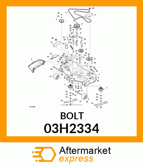 BOLT, ROUND HEAD SQUARE NECK 03H2334