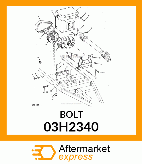 BOLT, ROUND HEAD SQUARE NECK 03H2340