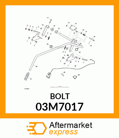 BOLT, RD HD SQ LONG NECK, METRIC 03M7017