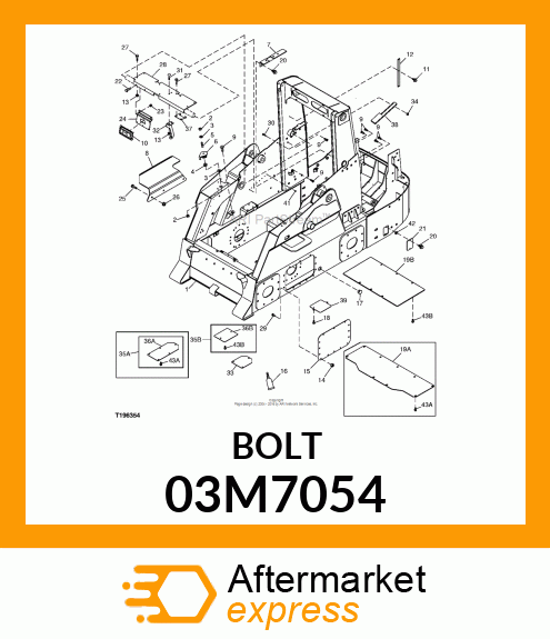 BOLT, RD HD SQ LONG NECK, METRIC 03M7054