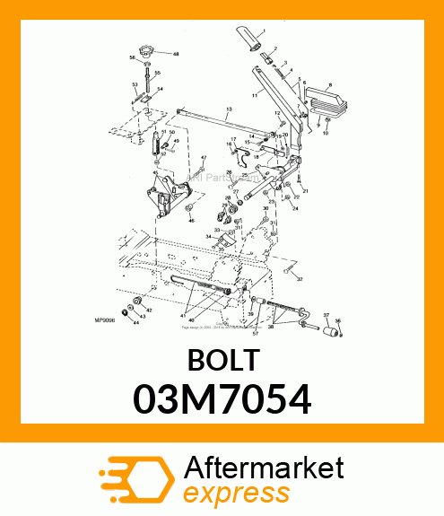 BOLT, RD HD SQ LONG NECK, METRIC 03M7054