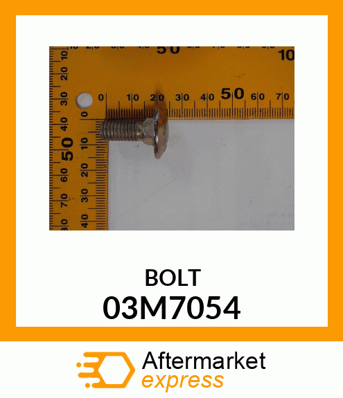 BOLT, RD HD SQ LONG NECK, METRIC 03M7054