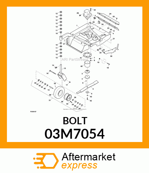 BOLT, RD HD SQ LONG NECK, METRIC 03M7054