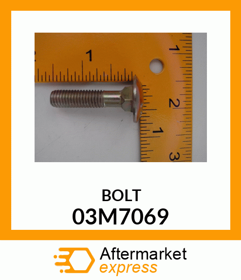 BOLT, RD HD SQ LONG NECK, METRIC 03M7069