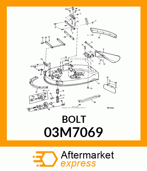 BOLT, RD HD SQ LONG NECK, METRIC 03M7069