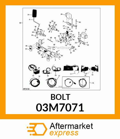 BOLT, RD HD SQ LONG NECK, METRIC 03M7071