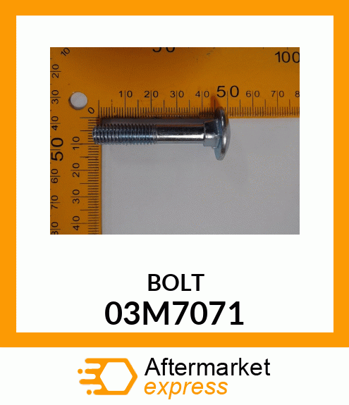 BOLT, RD HD SQ LONG NECK, METRIC 03M7071