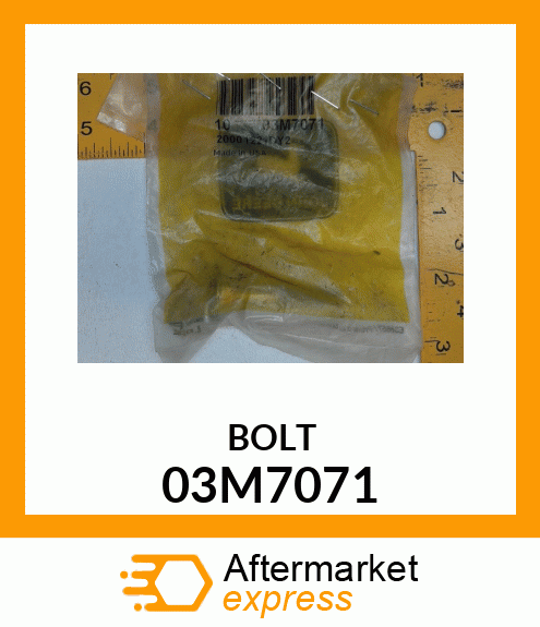 BOLT, RD HD SQ LONG NECK, METRIC 03M7071