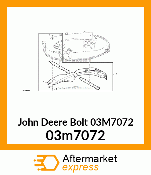 BOLT, RD HD SQ LONG NECK, METRIC 03m7072