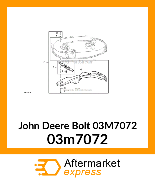 BOLT, RD HD SQ LONG NECK, METRIC 03m7072