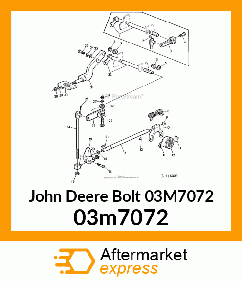 BOLT, RD HD SQ LONG NECK, METRIC 03m7072