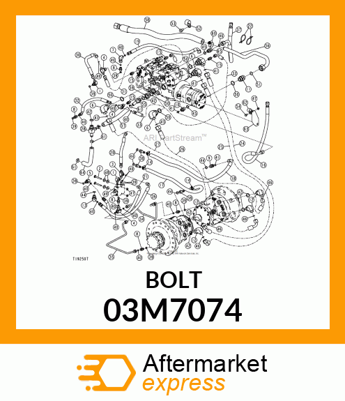 BOLT, RD HD SQ LONG NECK, METRIC 03M7074