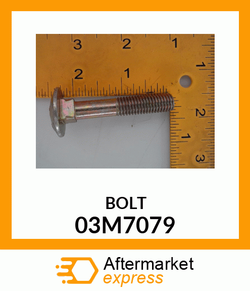 BOLT, RD HD SQ LONG NECK, METRIC 03M7079