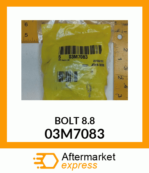 BOLT, RD HD SQ LONG NECK, METRIC 03M7083