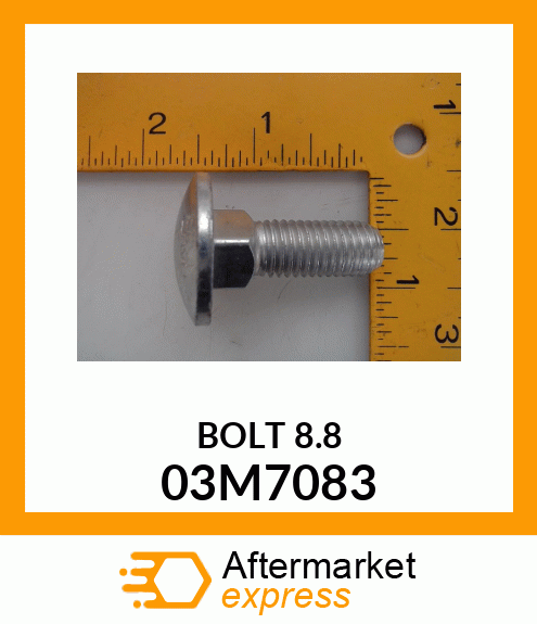 BOLT, RD HD SQ LONG NECK, METRIC 03M7083