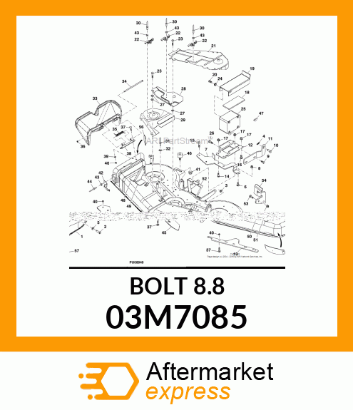 BOLT, RD HD SQ LONG NECK, METRIC 03M7085