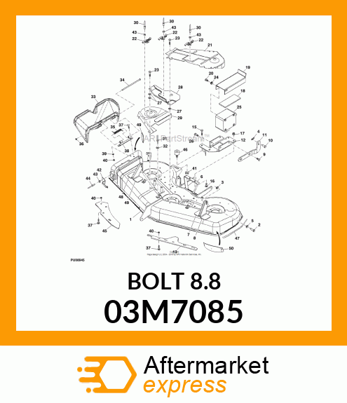 BOLT, RD HD SQ LONG NECK, METRIC 03M7085