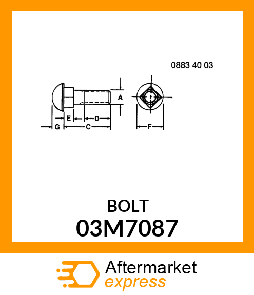 BOLT 03M7087