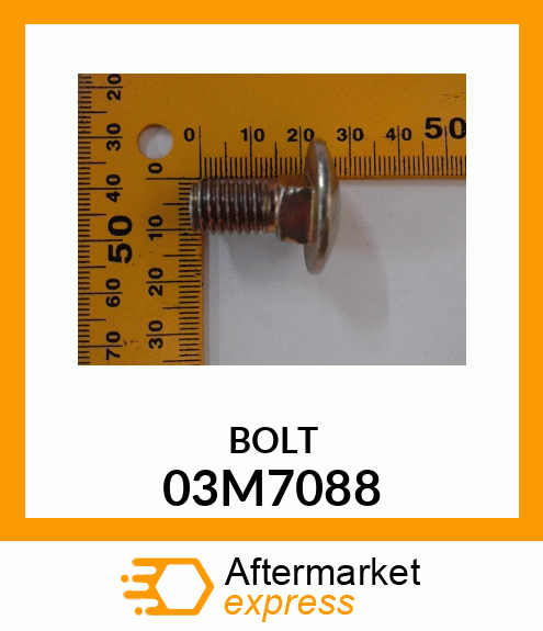 BOLT, RD HD SQ LONG NECK, METRIC 03M7088