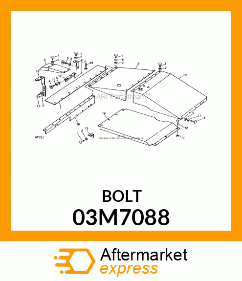 BOLT, RD HD SQ LONG NECK, METRIC 03M7088