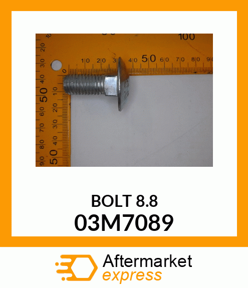 BOLT, RD HD SQ LONG NECK, METRIC 03M7089