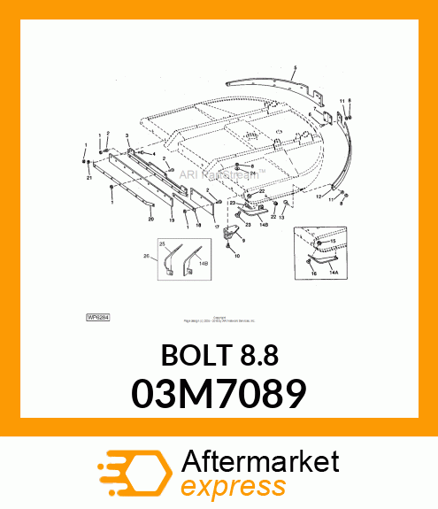 BOLT, RD HD SQ LONG NECK, METRIC 03M7089