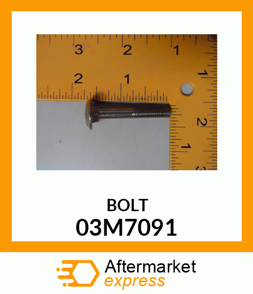 BOLT, RD HD SQ LONG NECK, METRIC 03M7091