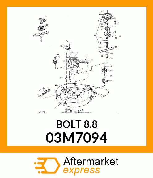 BOLT, RD HD SQ LONG NECK, METRIC 03M7094