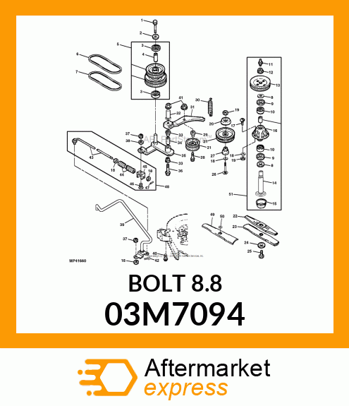 BOLT, RD HD SQ LONG NECK, METRIC 03M7094