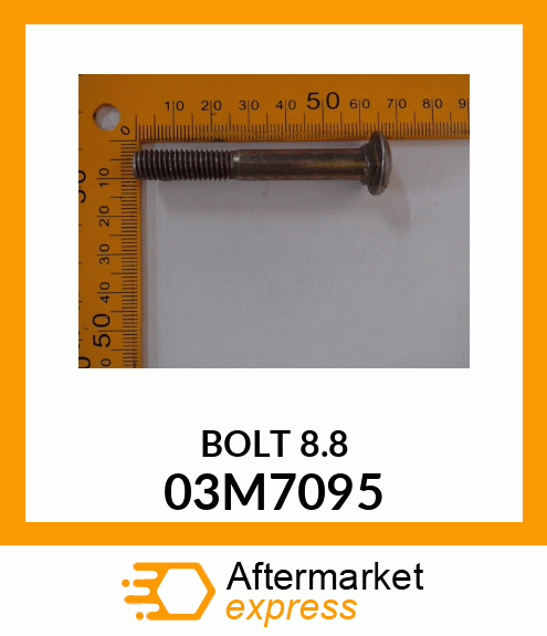 BOLT, RD HD SQ LONG NECK, METRIC 03M7095