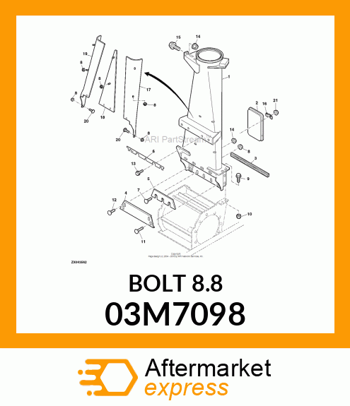 BOLT, RD HD SQ LONG NECK, METRIC 03M7098