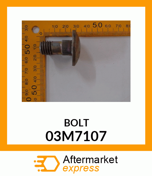 BOLT, RD HD SQ LONG NECK, METRIC 03M7107