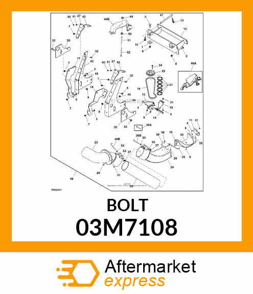 BOLT, RD HD SQ LONG NECK, METRIC 03M7108