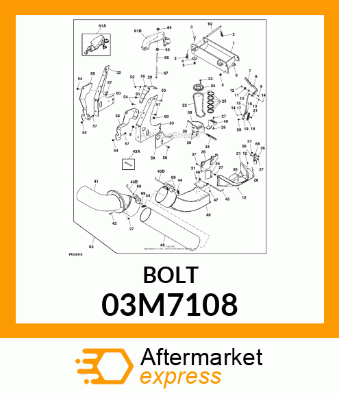 BOLT, RD HD SQ LONG NECK, METRIC 03M7108