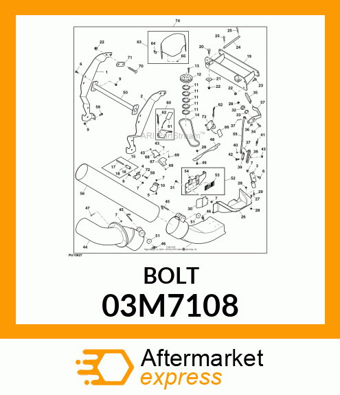 BOLT, RD HD SQ LONG NECK, METRIC 03M7108