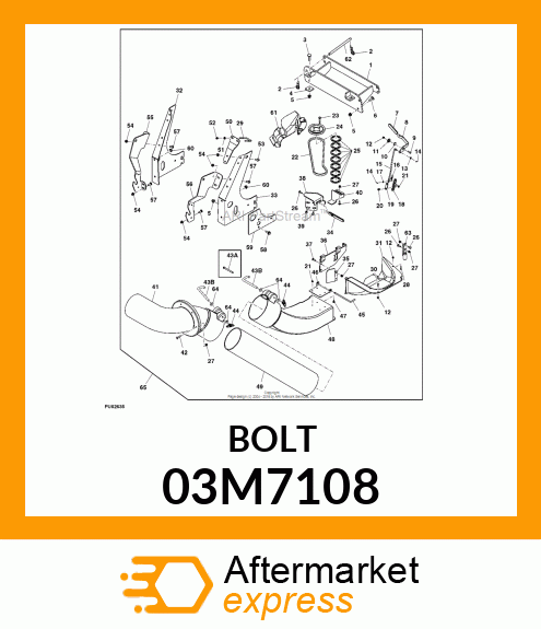 BOLT, RD HD SQ LONG NECK, METRIC 03M7108