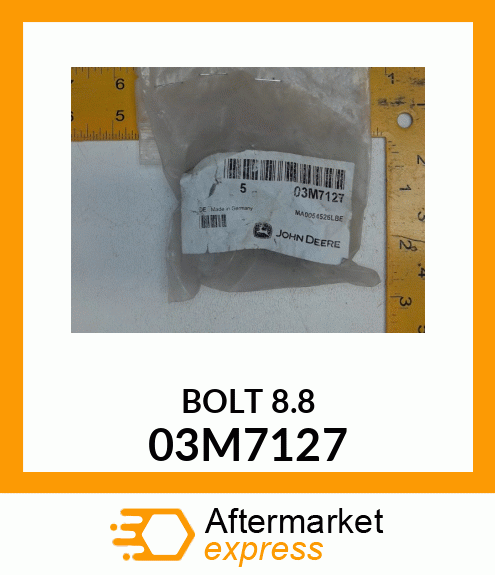 BOLT, RD HD SQ LONG NECK, METRIC 03M7127