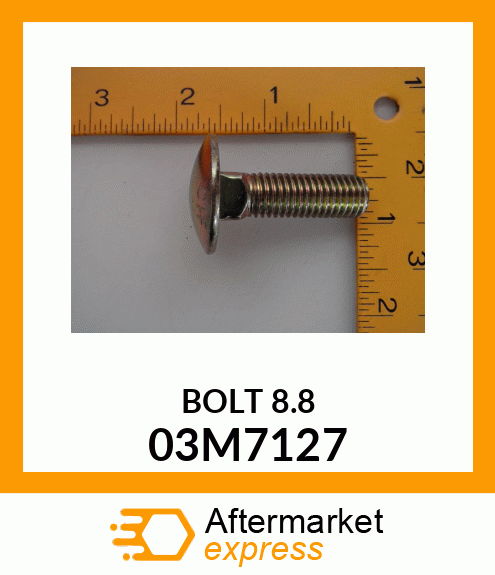 BOLT, RD HD SQ LONG NECK, METRIC 03M7127