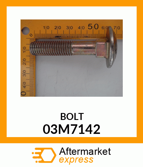 BOLT, RD HD SQ LONG NECK, METRIC 03M7142