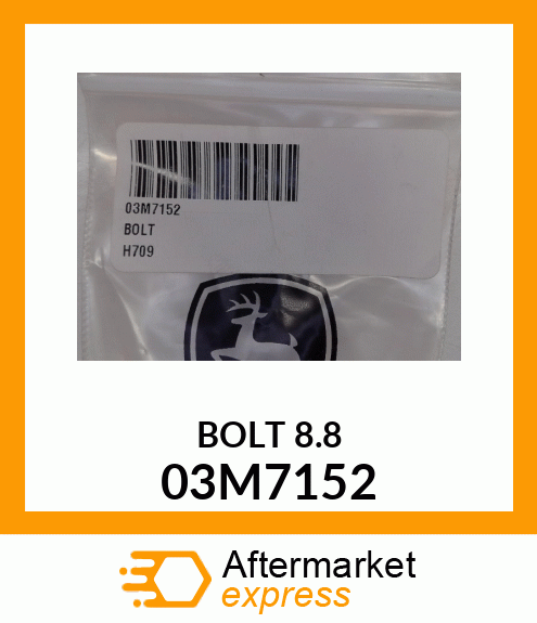 BOLT, RD HD SQ LONG NECK, METRIC 03M7152