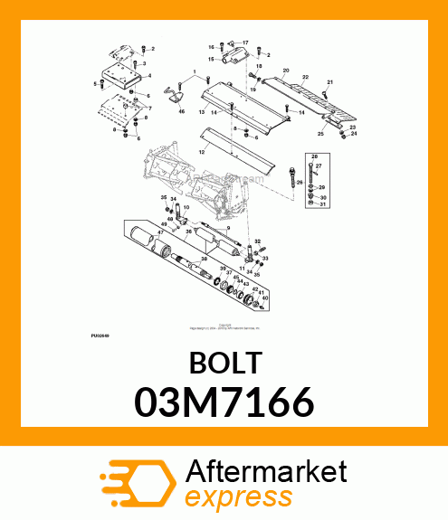 BOLT, RD HD SQ LONG NECK, METRIC 03M7166