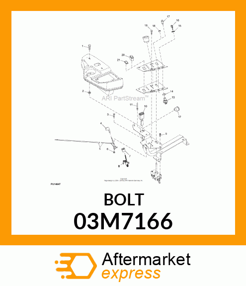 BOLT, RD HD SQ LONG NECK, METRIC 03M7166